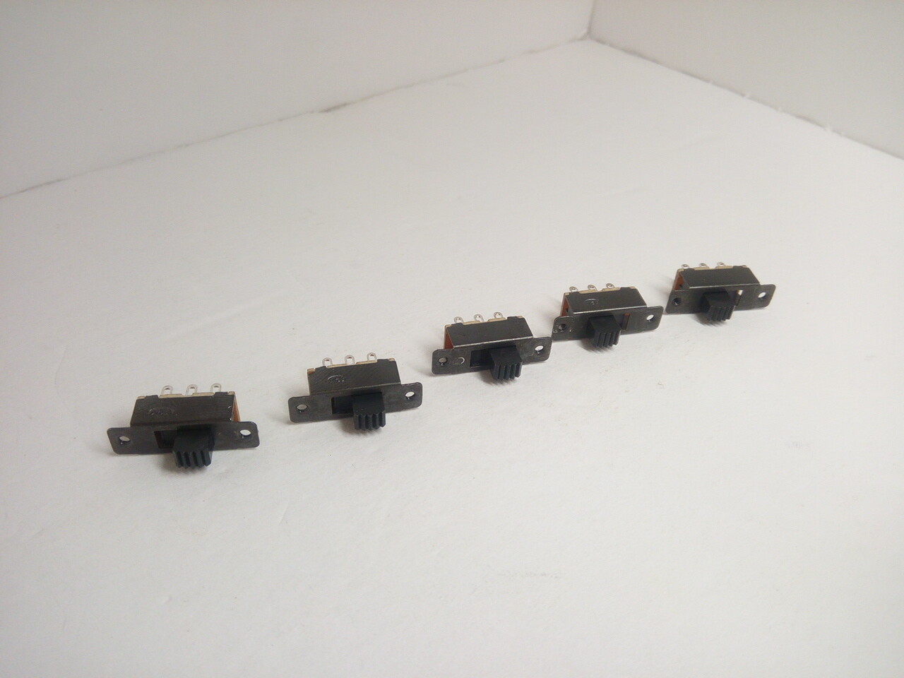 5X Toggle Slide Switch 2 Position 6 Pins Power Sound Audio 2P2T DPDT 125V AC Lot
