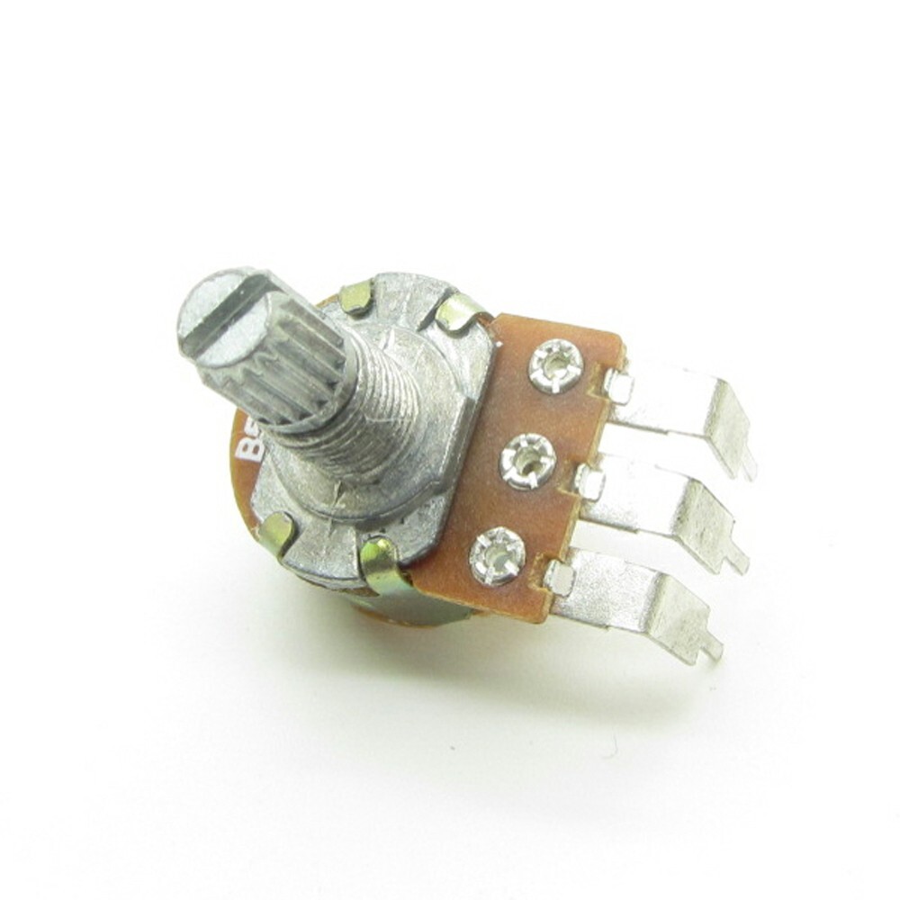 US Stock 10PCS Rotary Potentiometer With Switch ON/OFF Right Angle 3-Pin 1k-500k