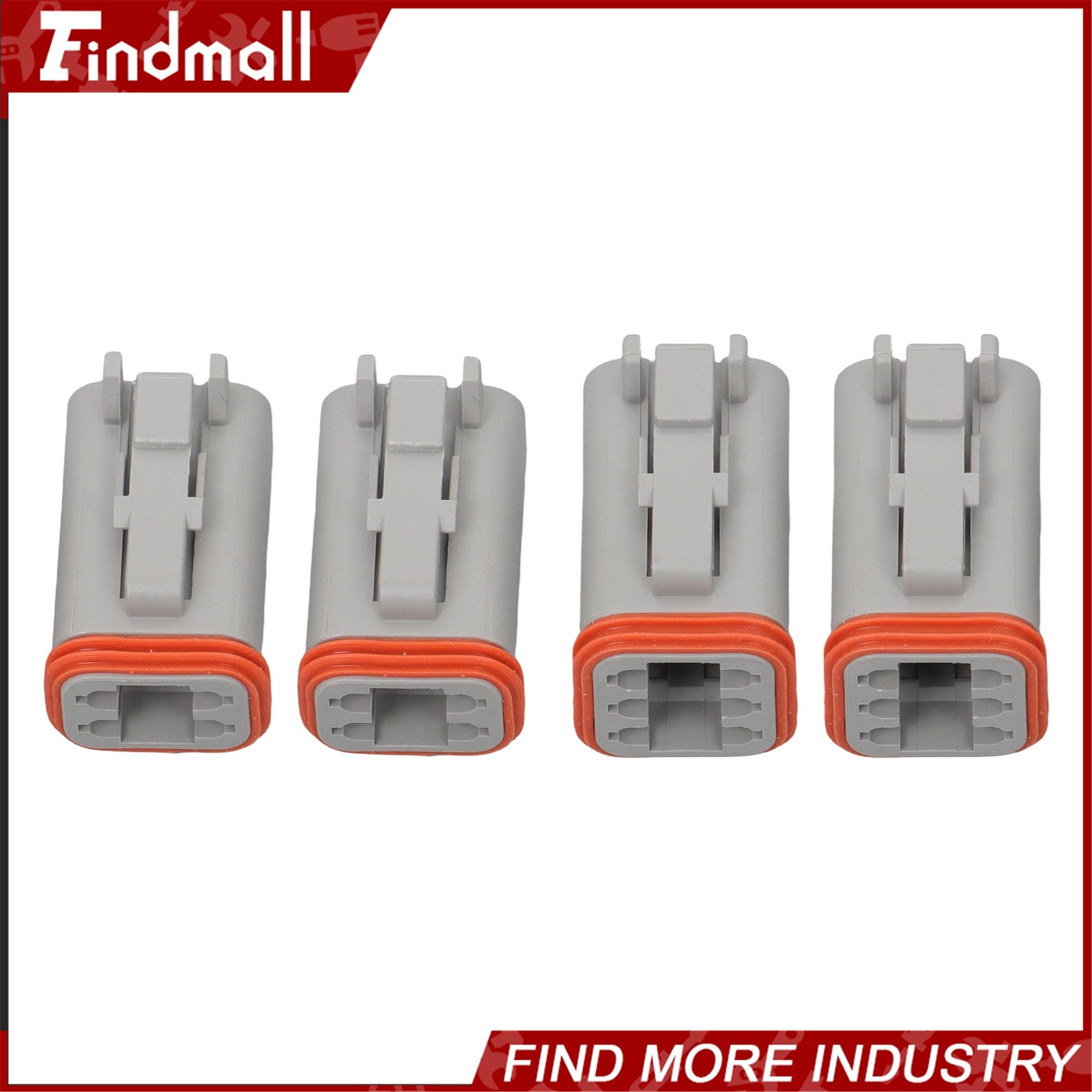 2-12 Pin DT Connector Kits Solid Contacts DT06-2S DT04-2P DT06-3S with Crimping