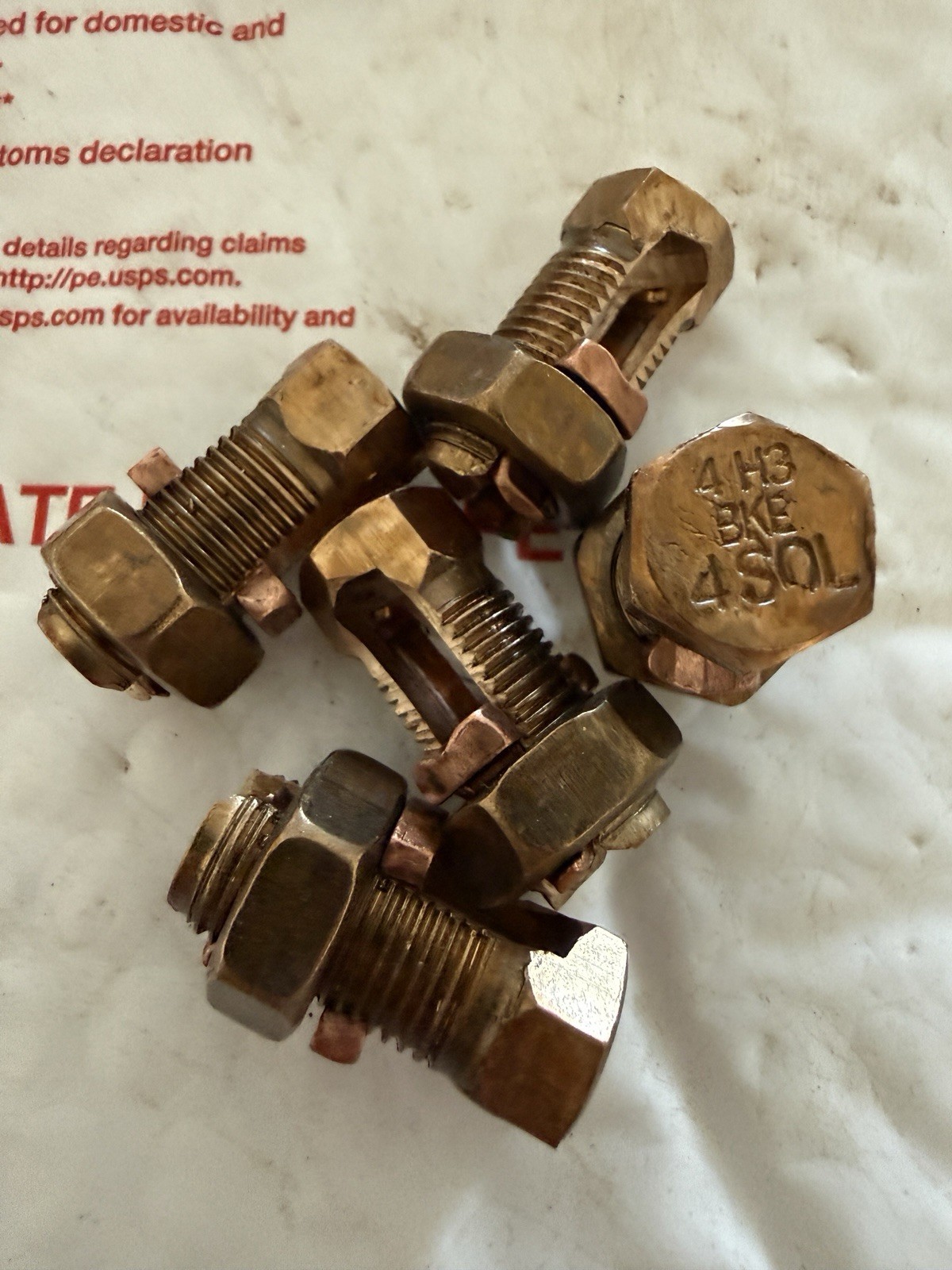 5x New BKB BLACKBURN SPLIT BOLT CONNECTOR 4H 4 SOL