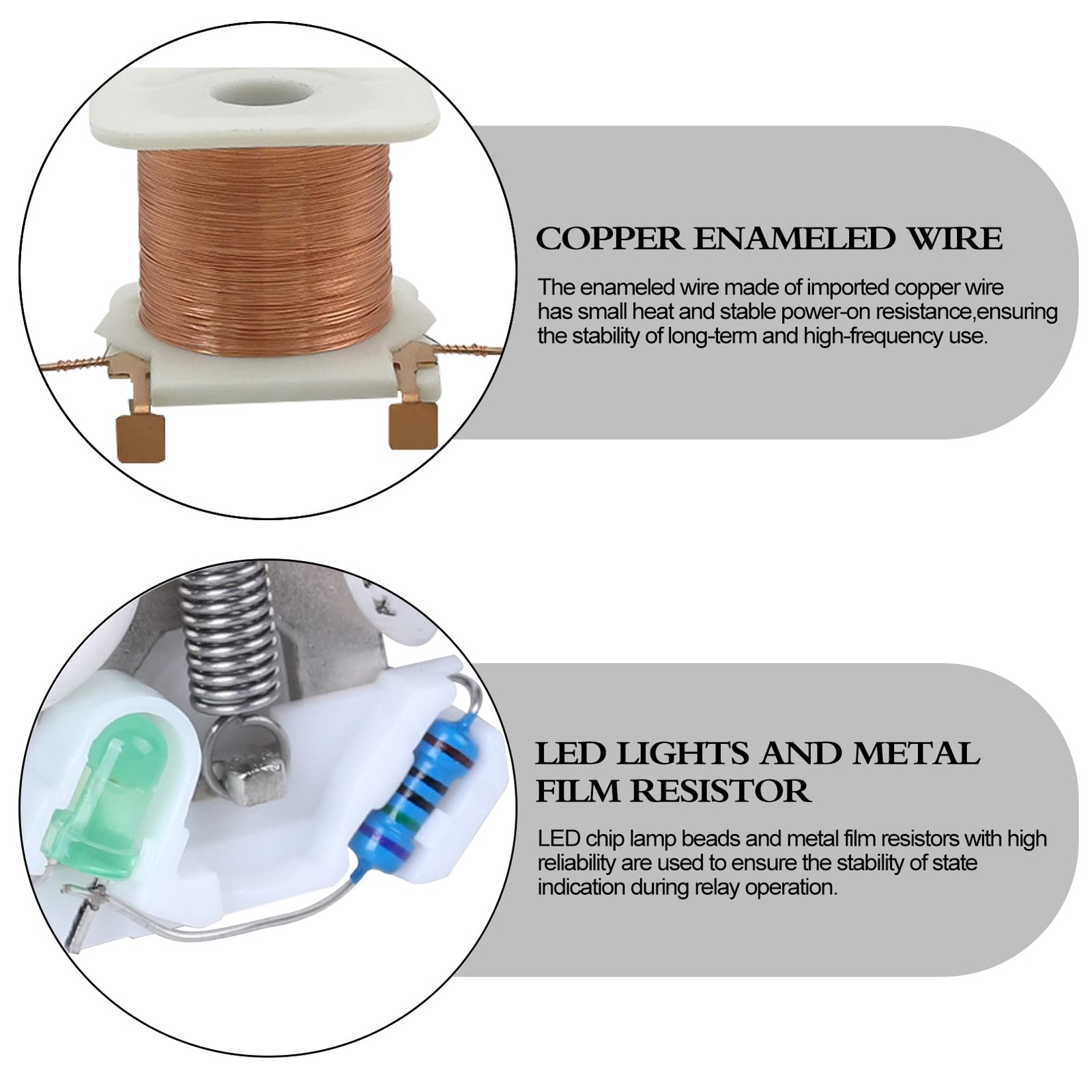 8Pin DPDT Power Relay 10A 110/120V AC Coil LED Indicator for Industrial