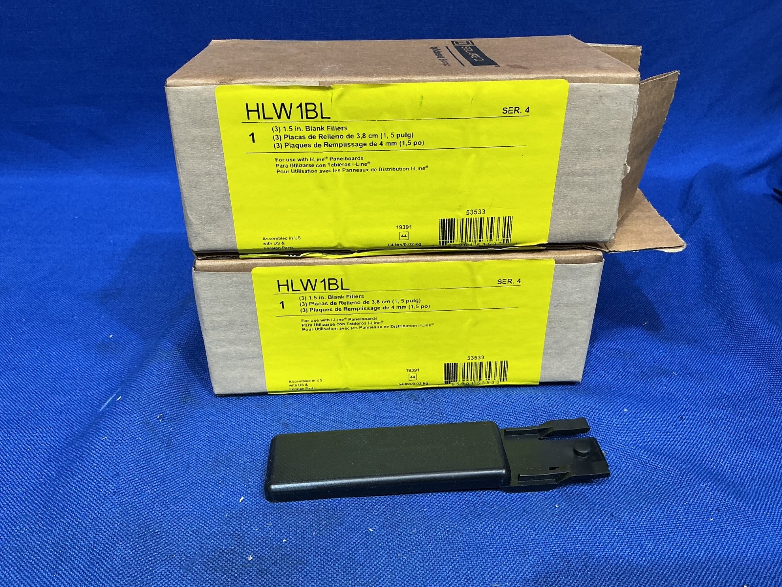 Brand New Square D HLW1BL 1.5 Inch Blank Fillers 2 Boxes of 3 (6 total)