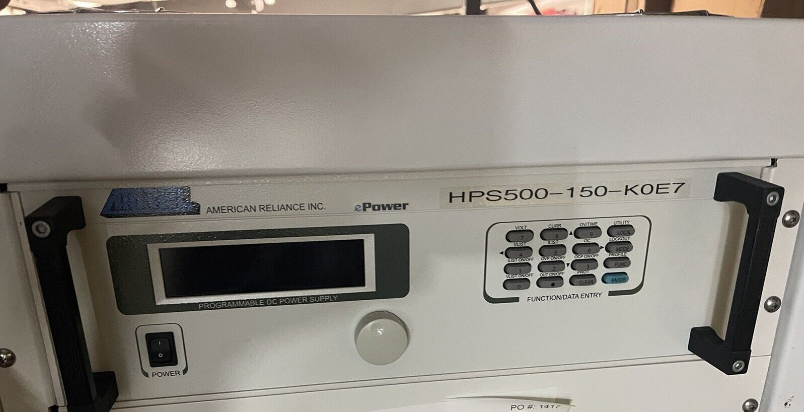 American Reliance Amrel HPS500-150-K0E7 epower High Power DC Power Supply