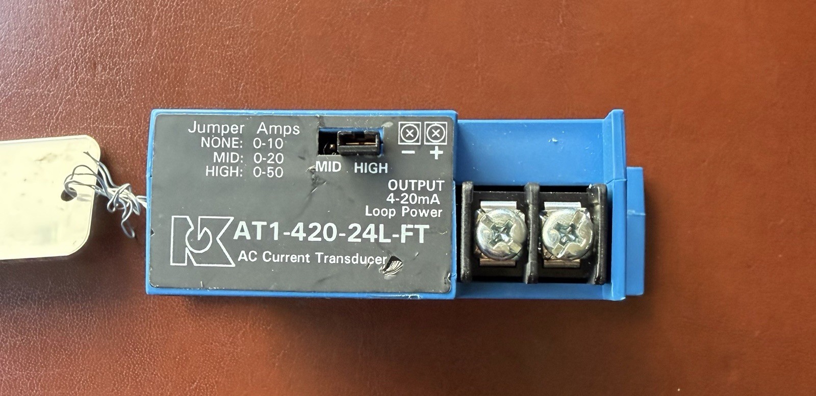 NK Technologies AT1-420-24L-FT Current Transducer 0-50A AC 4-20mA Output