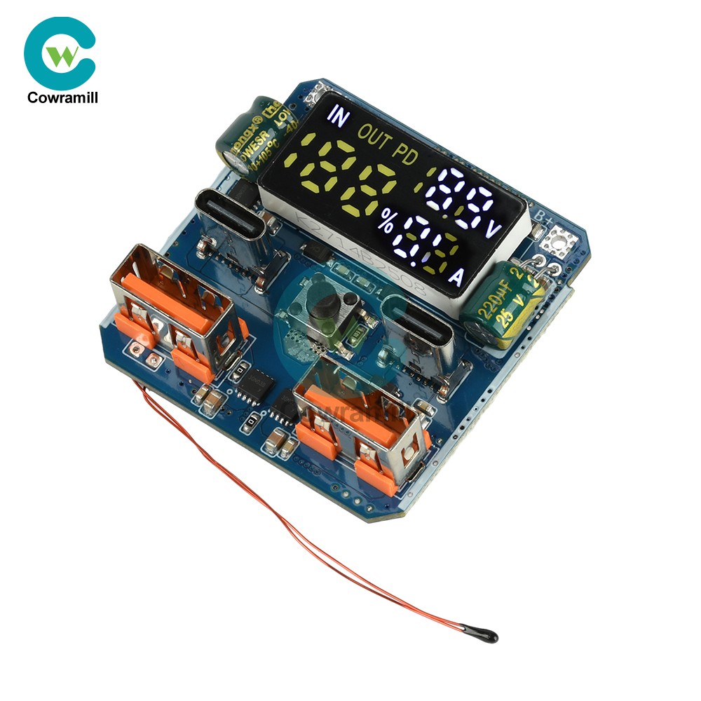 4S PD 100W Bidirectional Fast Charging Module Buck-Boost 20V 5A with Display