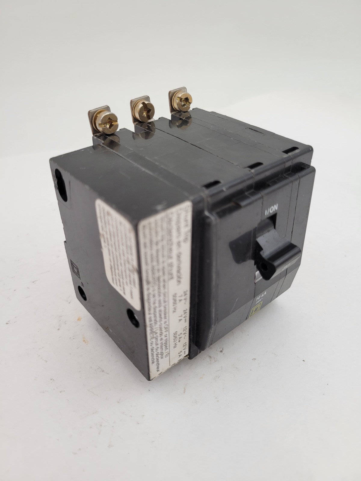 Square D QOB3301021 Bolt-On Circuit Breaker 30A 3P 10kA 240V Shunt Trip