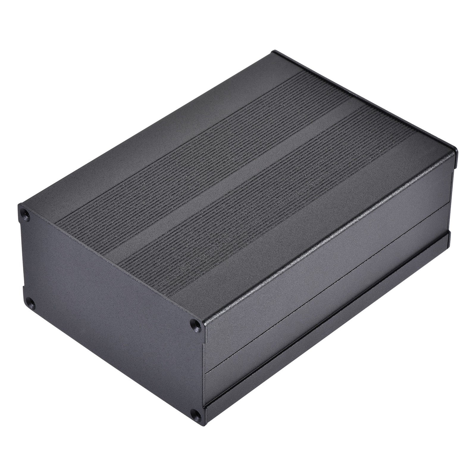 150mm x 105mm x 55mm Aluminum Electrical Project Case Metal Black