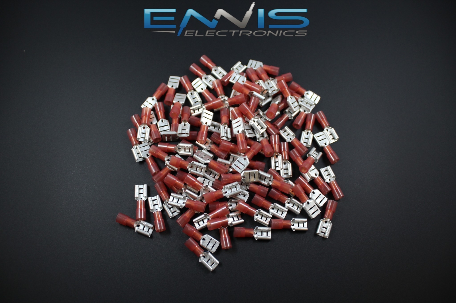 18-22 GAUGE 25 PK NYLON QUICK DISCONNECT FEMALE .250 CONNECTOR CRIMP TERMINAL
