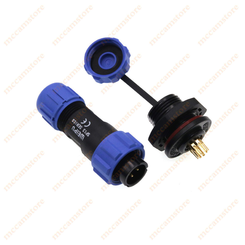 WEIPU SP13 2 3 4 5 6 7 9 Pin Waterproof Bulkhead Connector,Aviation Plug Socket