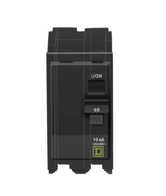 Square D QOU260 240V Circuit Breaker – Black