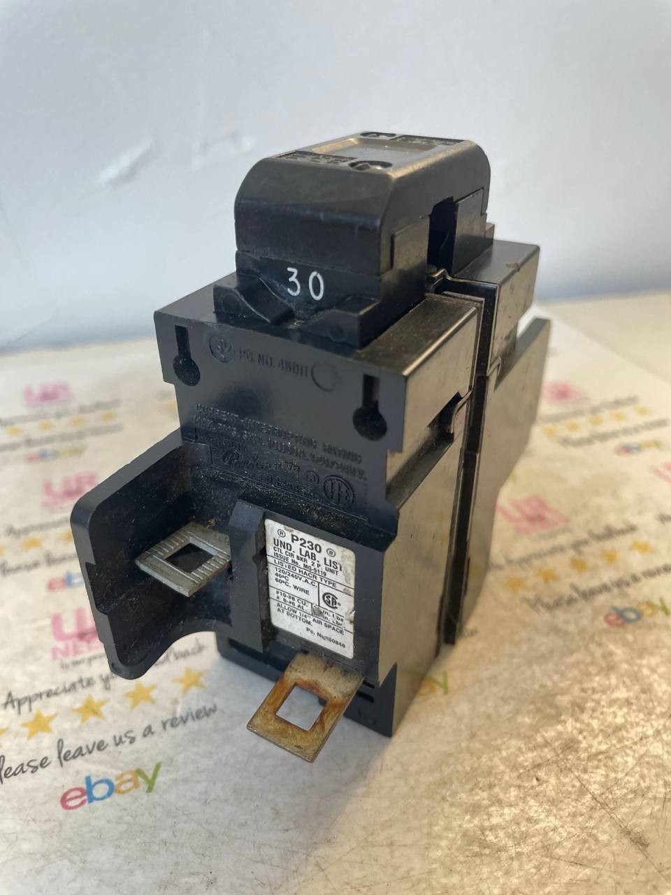 Pushmatic Bulldog P230 2 Pole 30 Amp ITE Gould Circuit Breaker