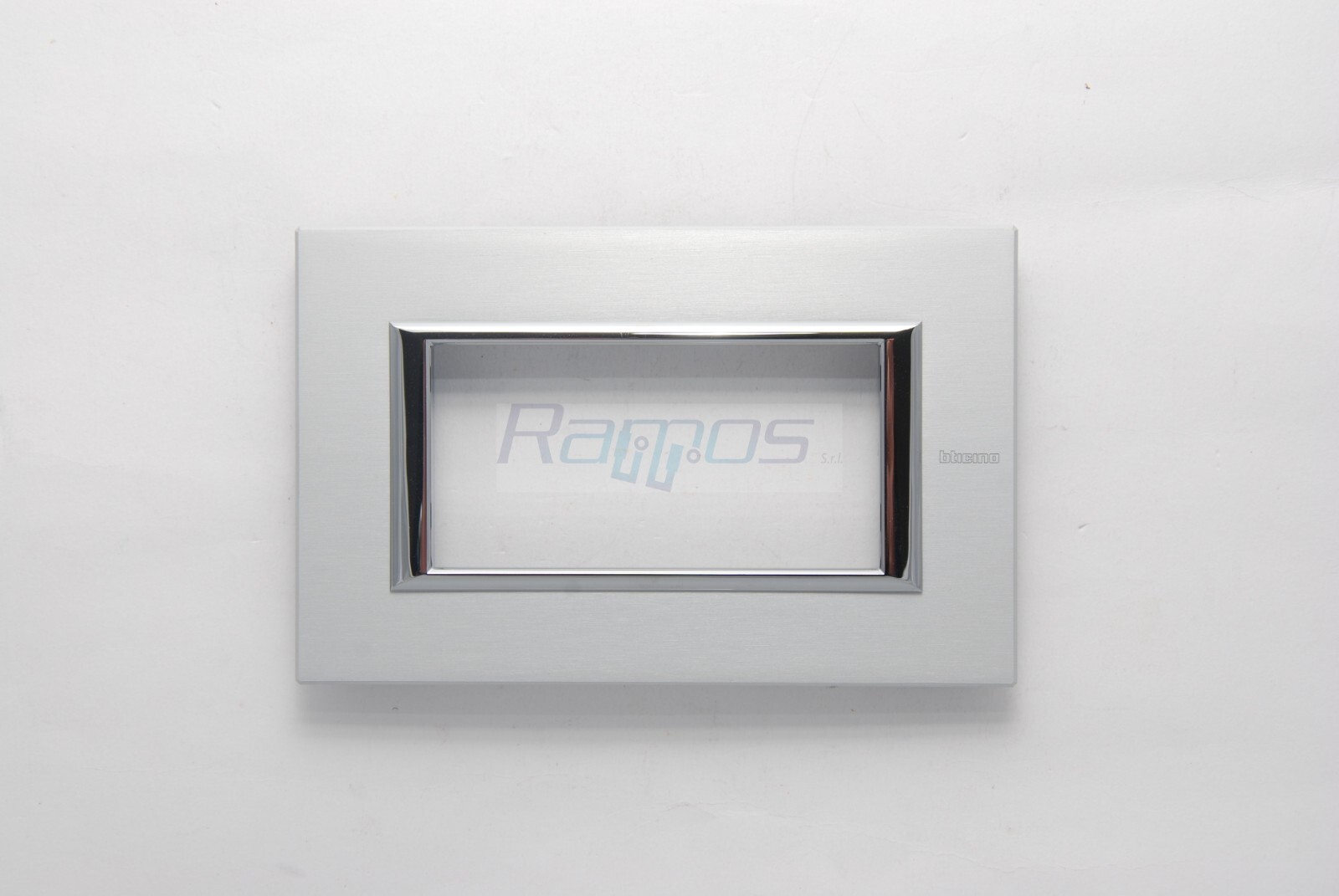 Ha4804Xc Bticino/Legrand Rectangular Plate 4 Modules Brushed Aluminum