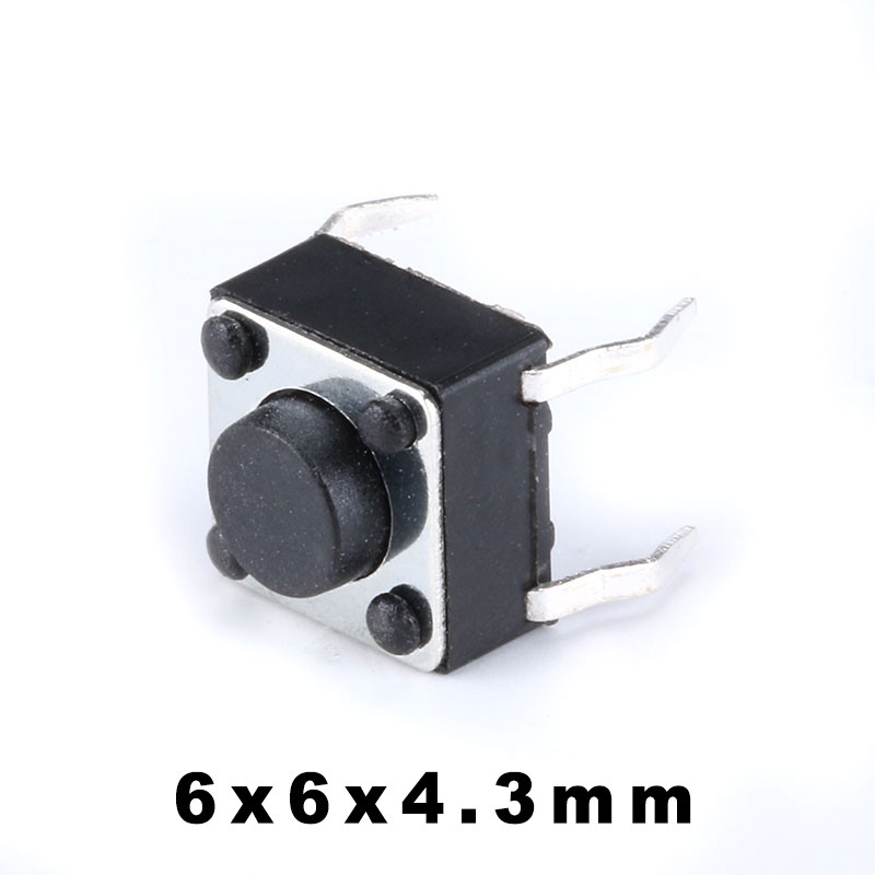 6x6x4.3 – 15mm Tactile Push Button SPST Miniature/Small/Micro PCB Switch 4 Pin