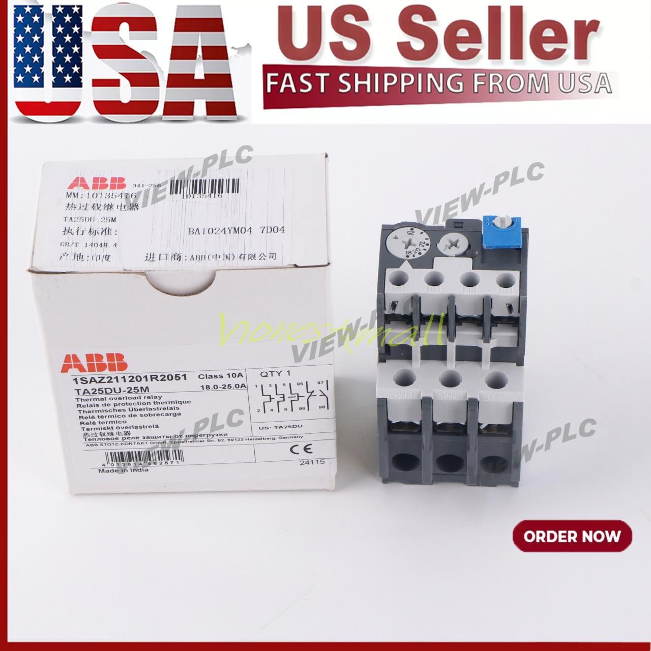 1PCS New ABB TA25DU-25M 1SAZ211201R2051 18-25A Thermal Overload Relay-