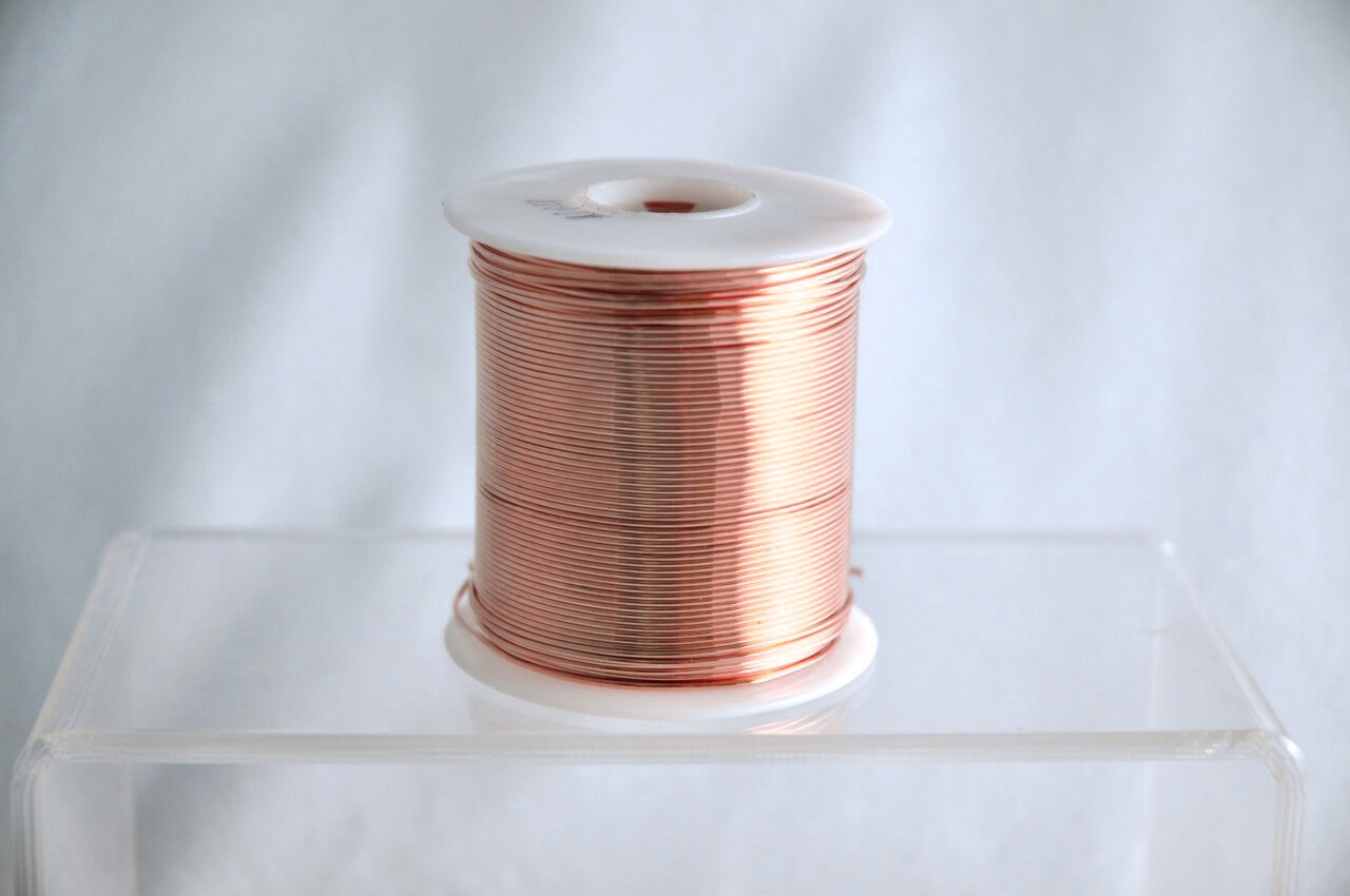 Bare Copper Wire 22 Gauge 1 lb Spool (501 Feet) Diameter 0.025