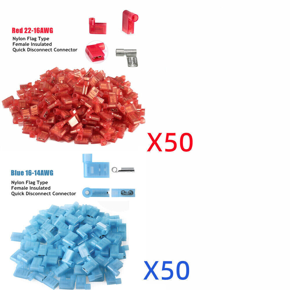 Nylon Flag Terminals Right Angle Connectors Wire Crimp With Terminal Crimp Tool