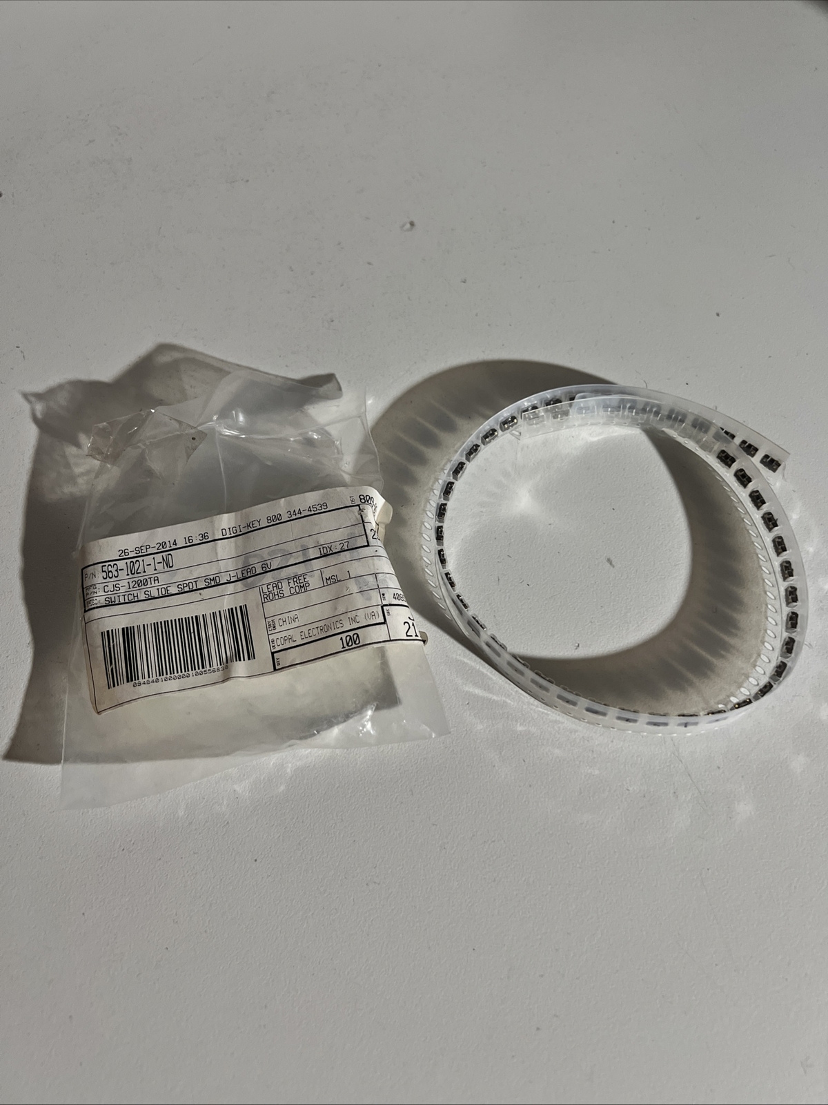 28pcs CJS-1200TA Dip Switch SPDT Position Surface Mount Slide Cut Tape