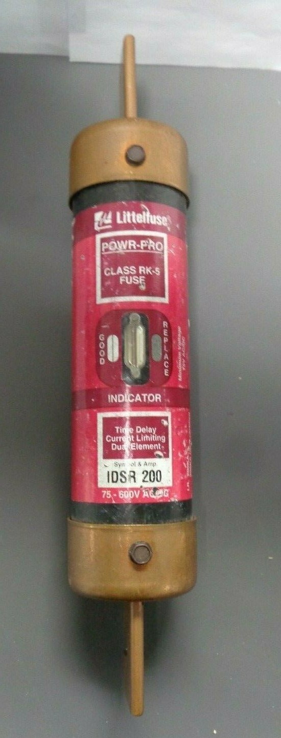 Nice Littelfuse IDSR 200 Amp Fuse Indicator FRS-R-200 600V