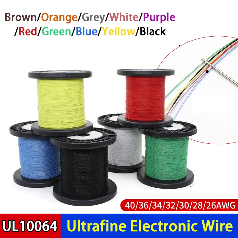 PTFE Cable Wire 26-40 AWG Electronic Wire Flexible Tinned Copper Cable UL10064