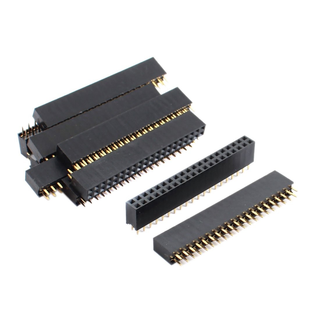 2.54mm 2×20 Pin Female Socket Connector Strip 40-Pin Header Socket 10 Pcs