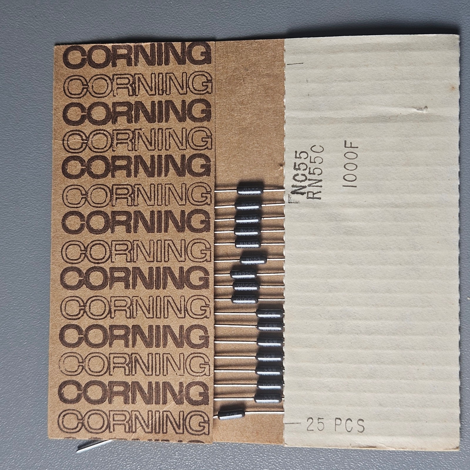 Mixed Lot of approx 250 different Vintage NOS Corning Metal Film Resisters audio