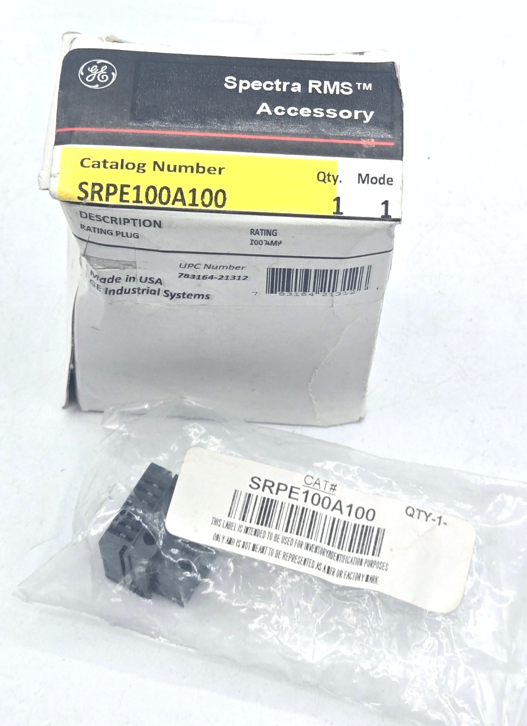 *NEW* GE SRPE100A100 Spectra RMS Rating Plug 100A SE150 Power Break II OEM