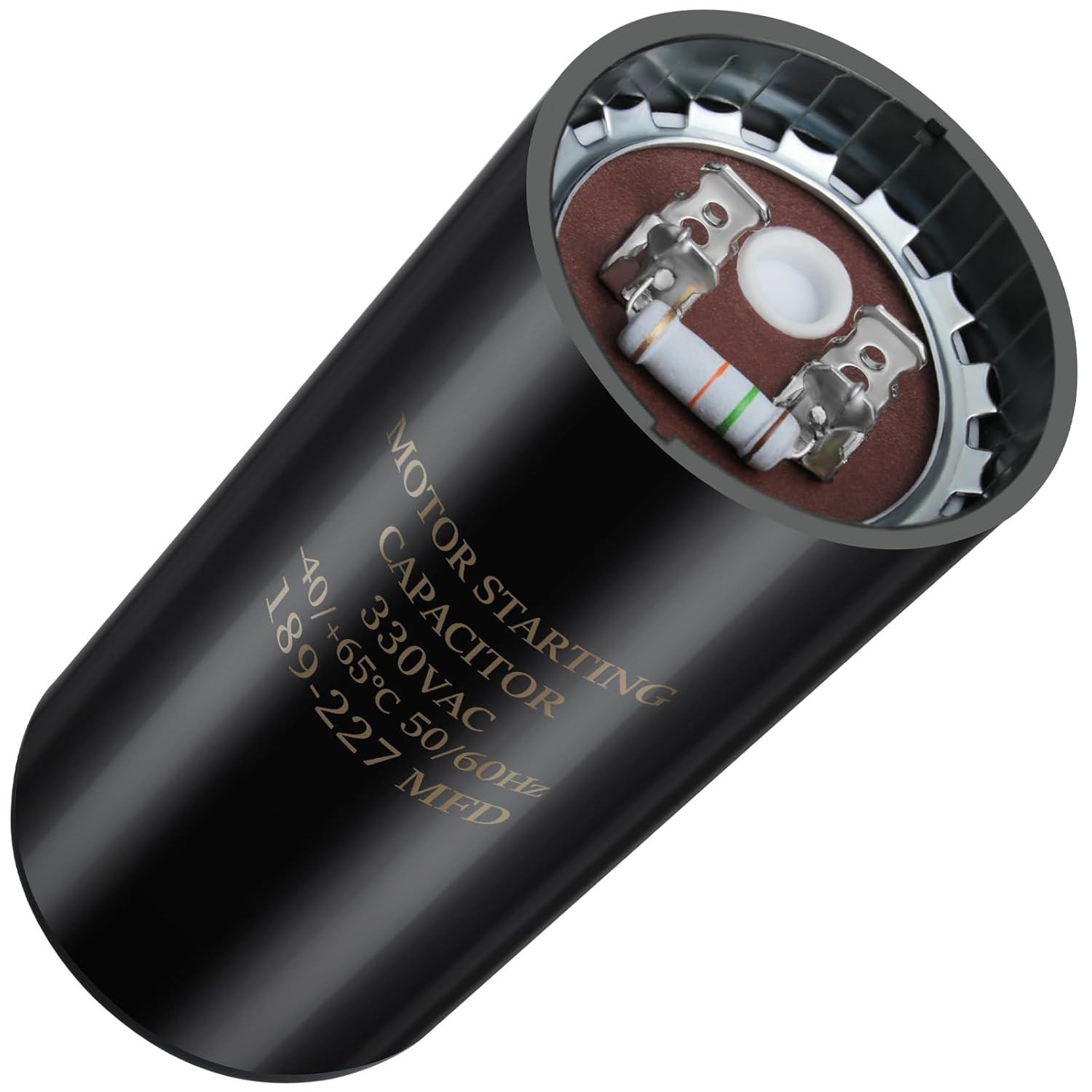 189-227 Uf/Mfd 330V VAC 50/60 Hz AC Electric round Start Capacitor Universal Rep