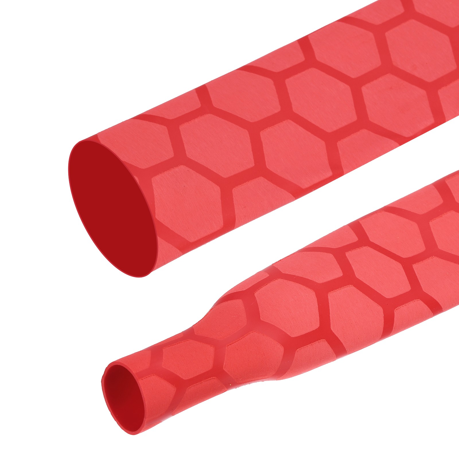 3.3ft 1.4″/35mm Dia Fishing Rod Heat Shrink Tube, Red Grid
