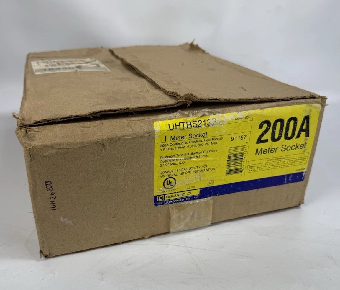 200A Meter Socket Square D by Schneider Electric 200 Amp UHTRS213B