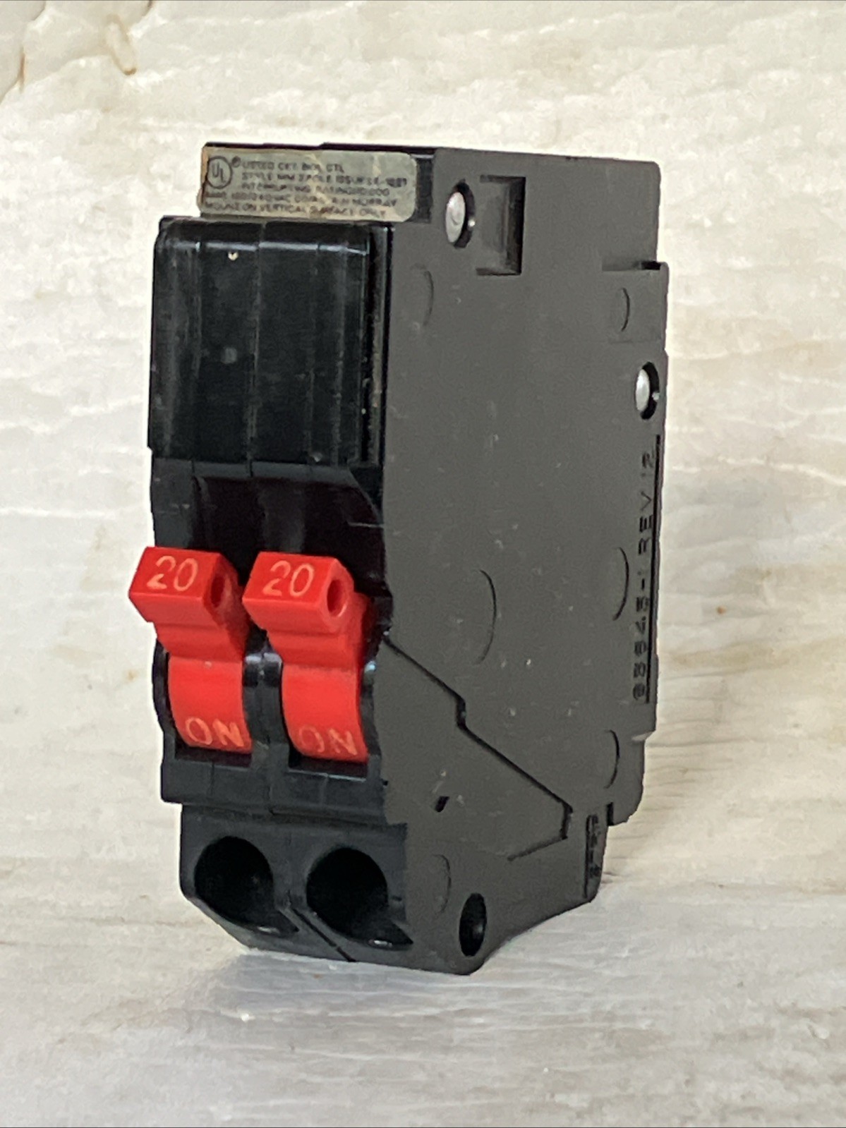 Murray MM2020 Twin Tandem MM 20 Amp Two 1 Pole 120/240V Circuit Breaker Red