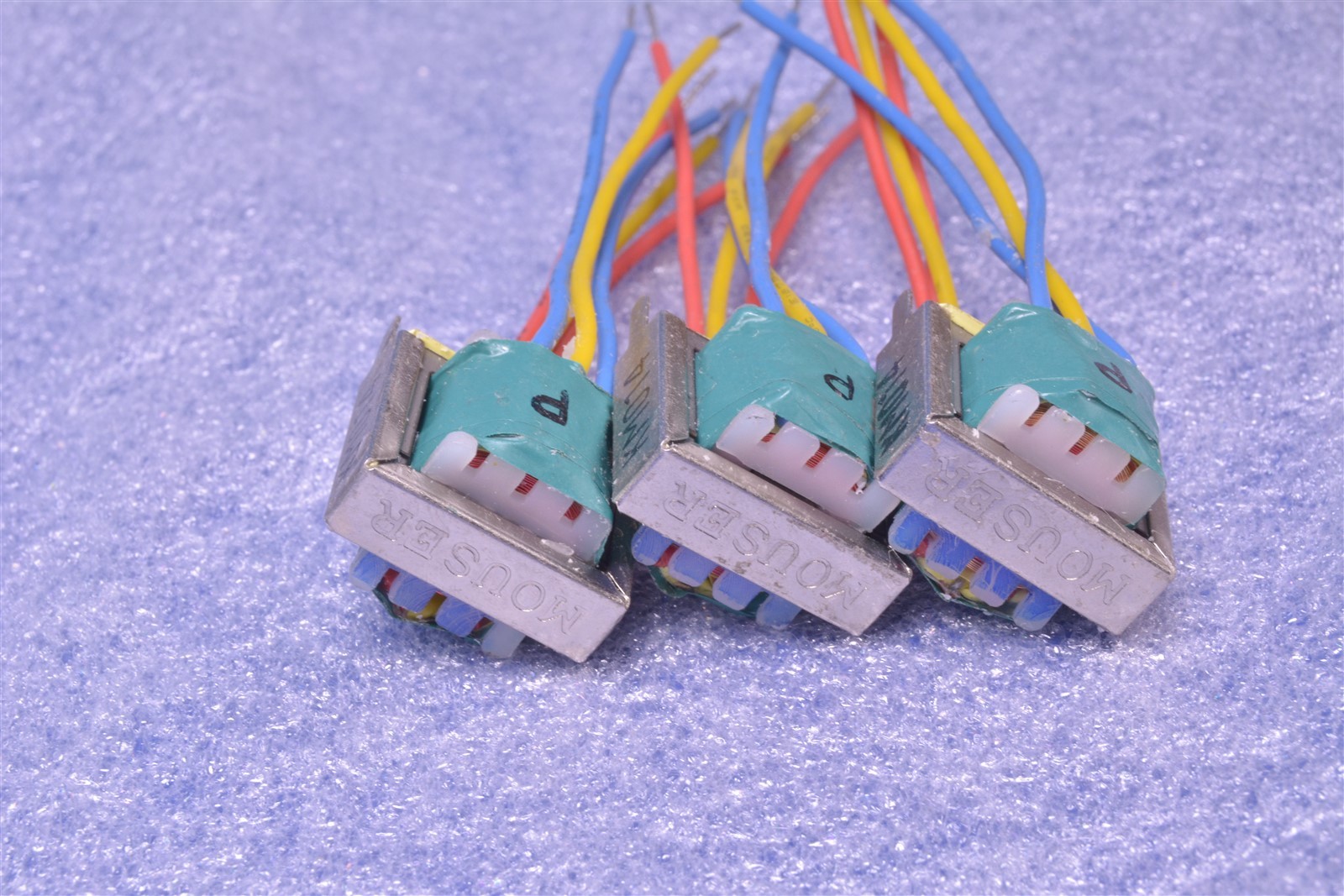 3 (Three) Mouser Branded Audio Isolation Transformers. Turns n = 11.49 : 1