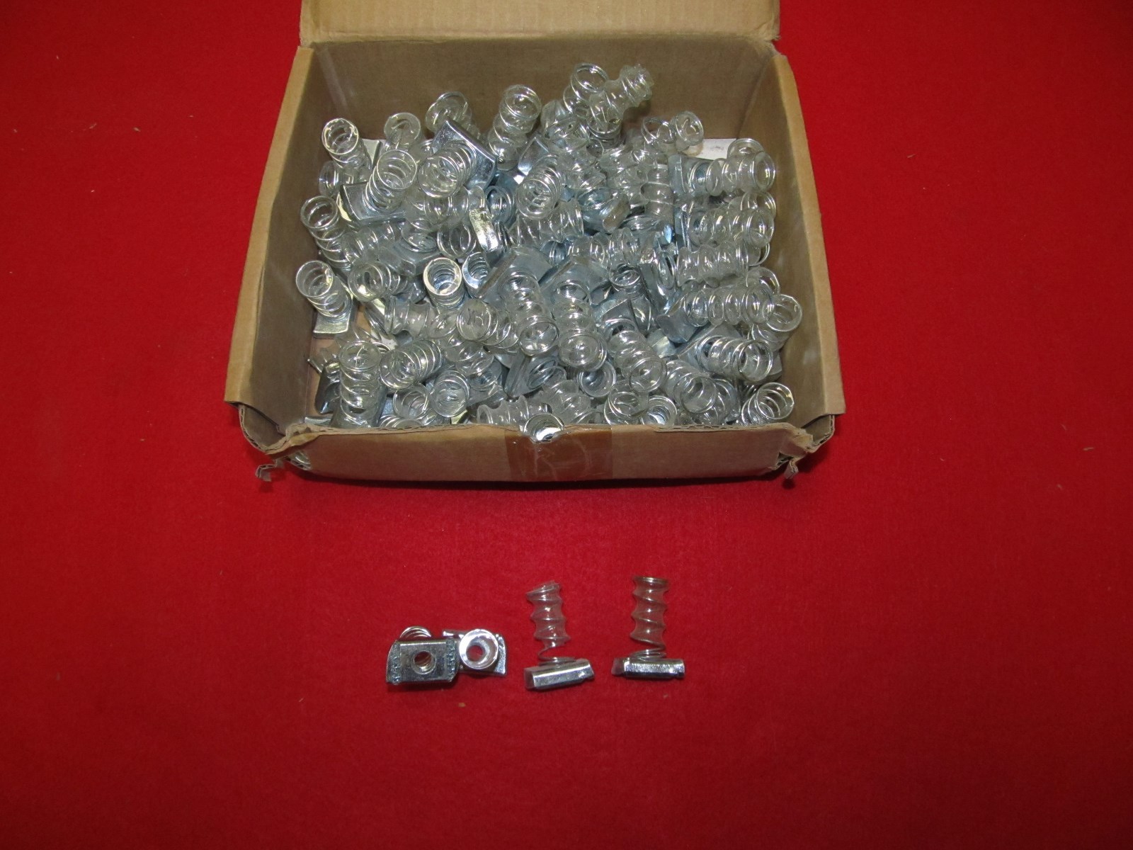 Lot of 91 Thomas & Betts Steel Regular Spring Framing Nuts / Cat. No. A100 3/8