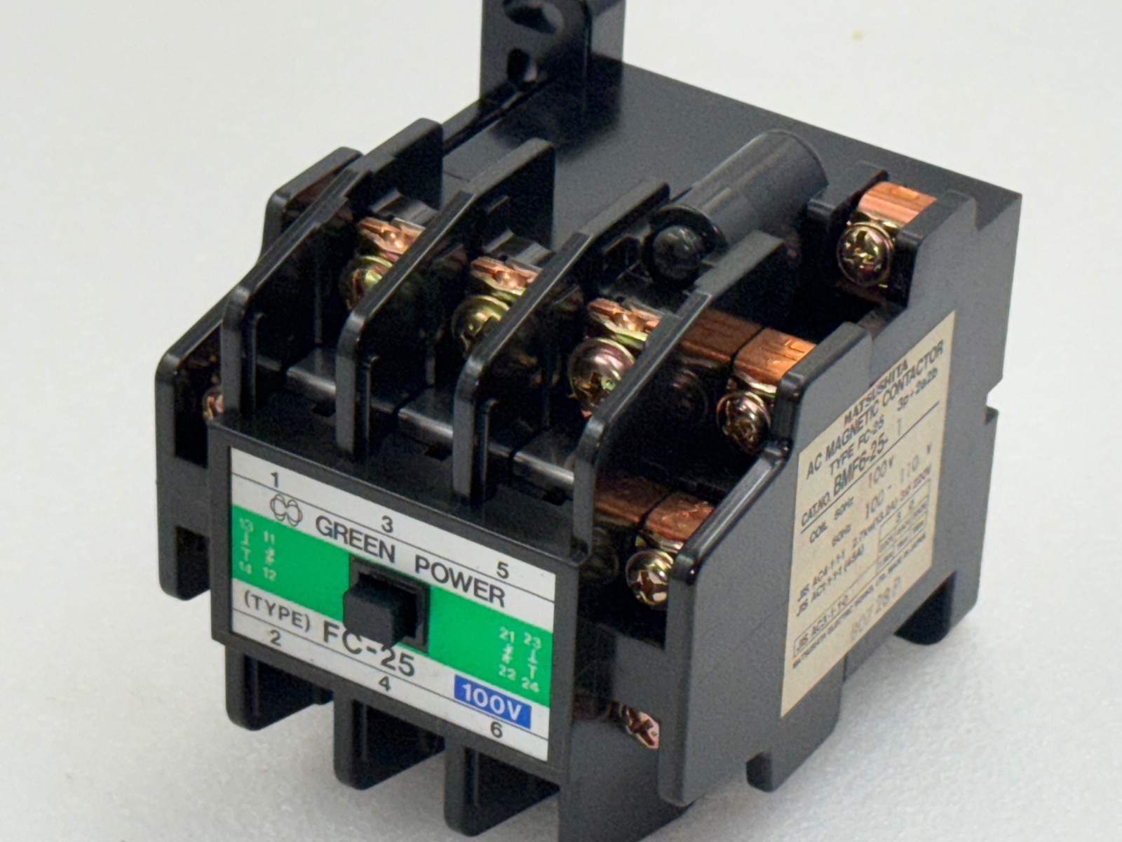 Matsushita FC-25 BMF6-25-1 3p+212b AC 100/110V Magnetic Contactor New Surplus