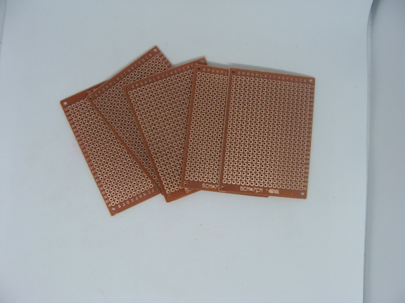 5Pcs Pack Lot Blank 5x7cm Electronics Prototype Integrated Circuit Board Set Kit