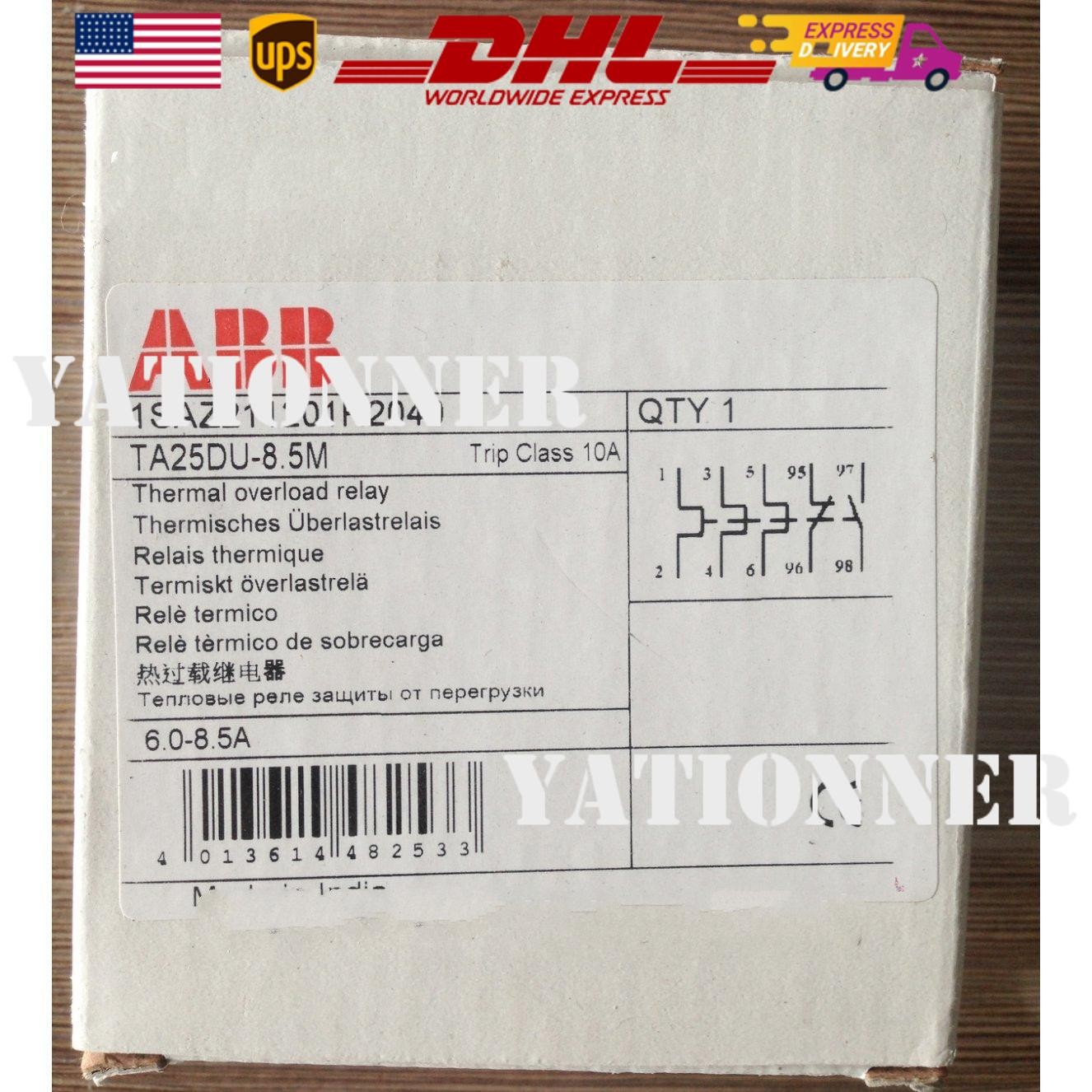 ABB TA25DU-8.5M Thermal Overload Relay 6A – 8.5A 690V 3 Poles