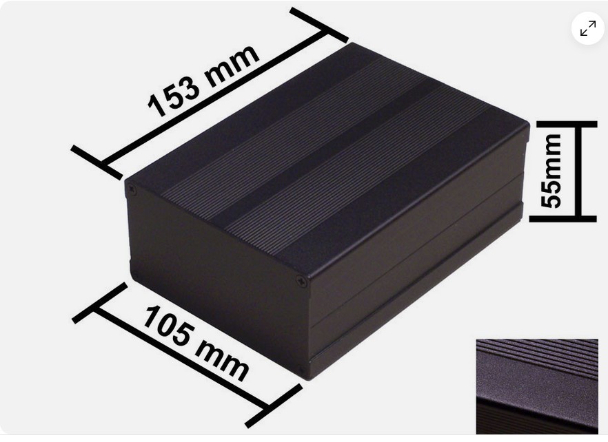 DIY Aluminum Project Box Enclosure Case Electronic 153x105x55mm_Medium