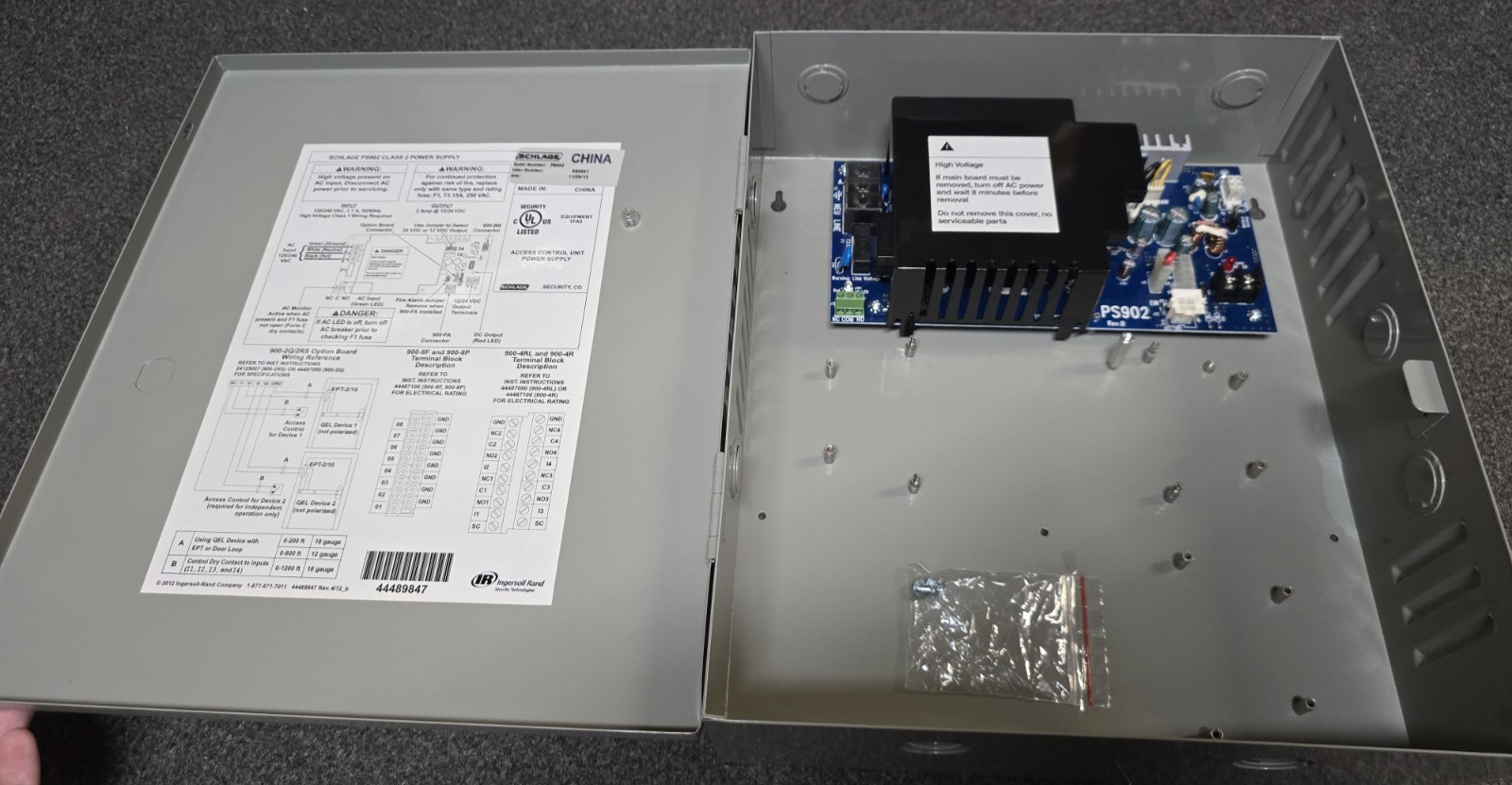 Schlage PS902 Power Supply – Gray, never used