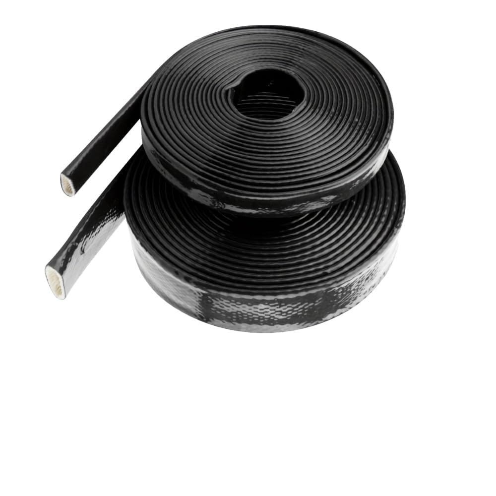 Heat Shield Fire Sleeve Silicone Coated Fiberglass Heat Wrap Thermo Armor