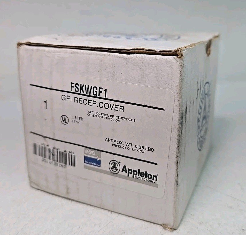 APPLETON ELECTRIC FSK-WGF1 GFI Weatherproof Receptacle Cover