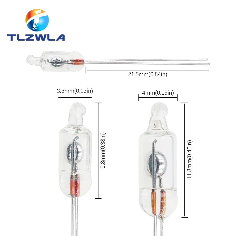 10PCS 3MM 5MM Tilt Switch Glass Unidirectional Tilt Switch Electric Induction