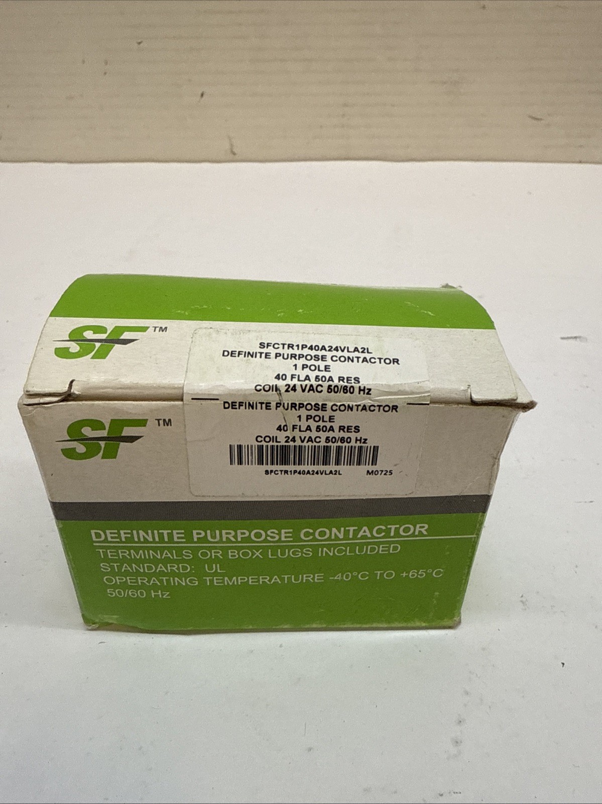 Trane SFCTR1P40A24VLA2L CONTACTOR; 1P 40A 24VAC