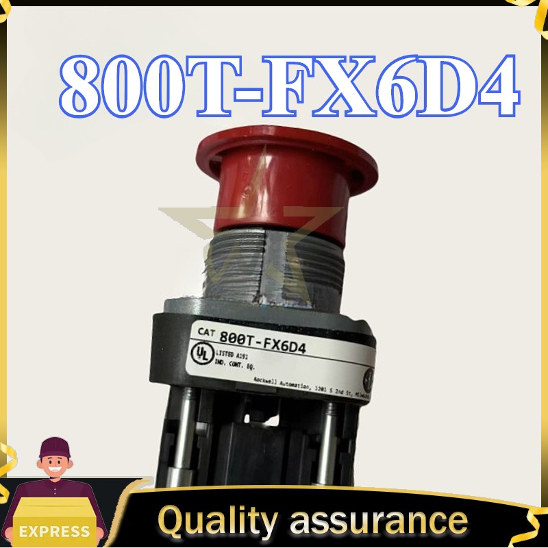 800T-FX6D4 1PCS NEW Allen Bradley 30mm Pull-out Scram Button 120VAC 50/60Hz 30mm