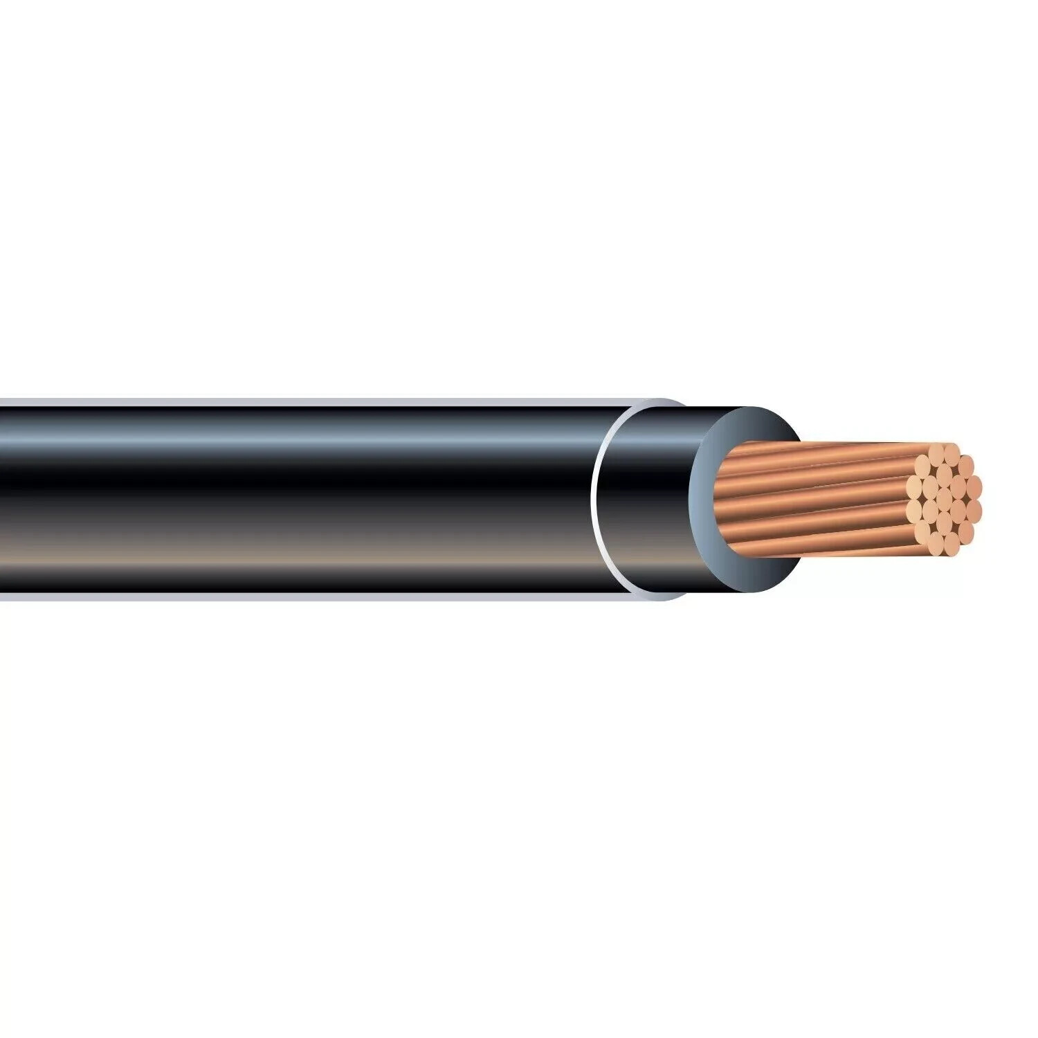2/0 AWG Copper THHN THWN-2 Building Wire Black 600V (FREE SHIPPING) 🔥