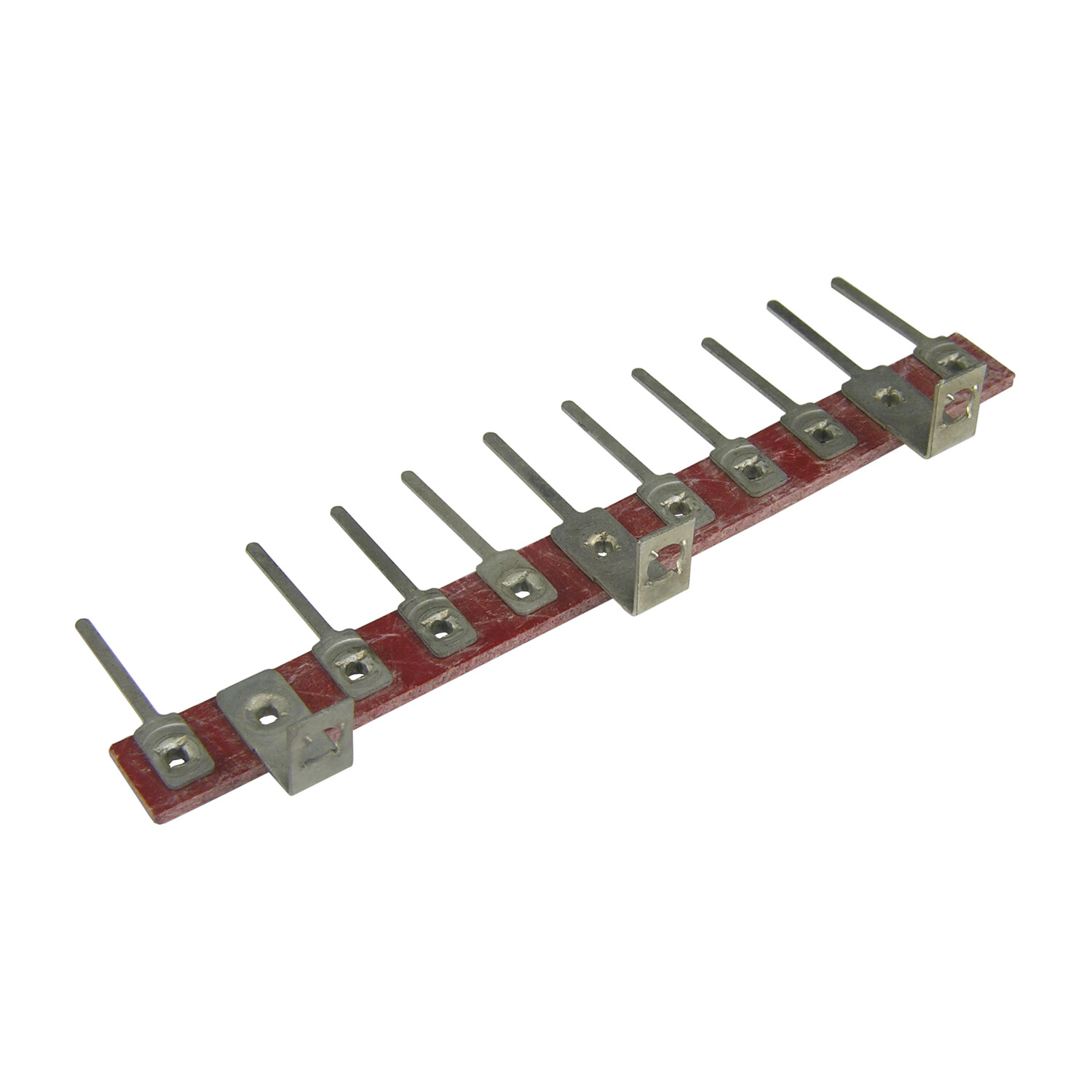 Terminal Strip 10 Lug Wire Wrap 2 Common with Ground 3 Mounting Feet Phenolic