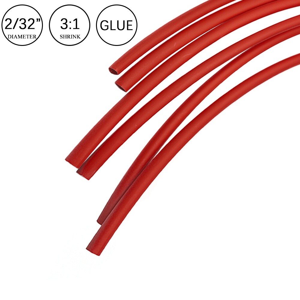 3:1 Heat Shrink Tubing Tube Red Glue Waterproof Dual Wall Wires Wrap