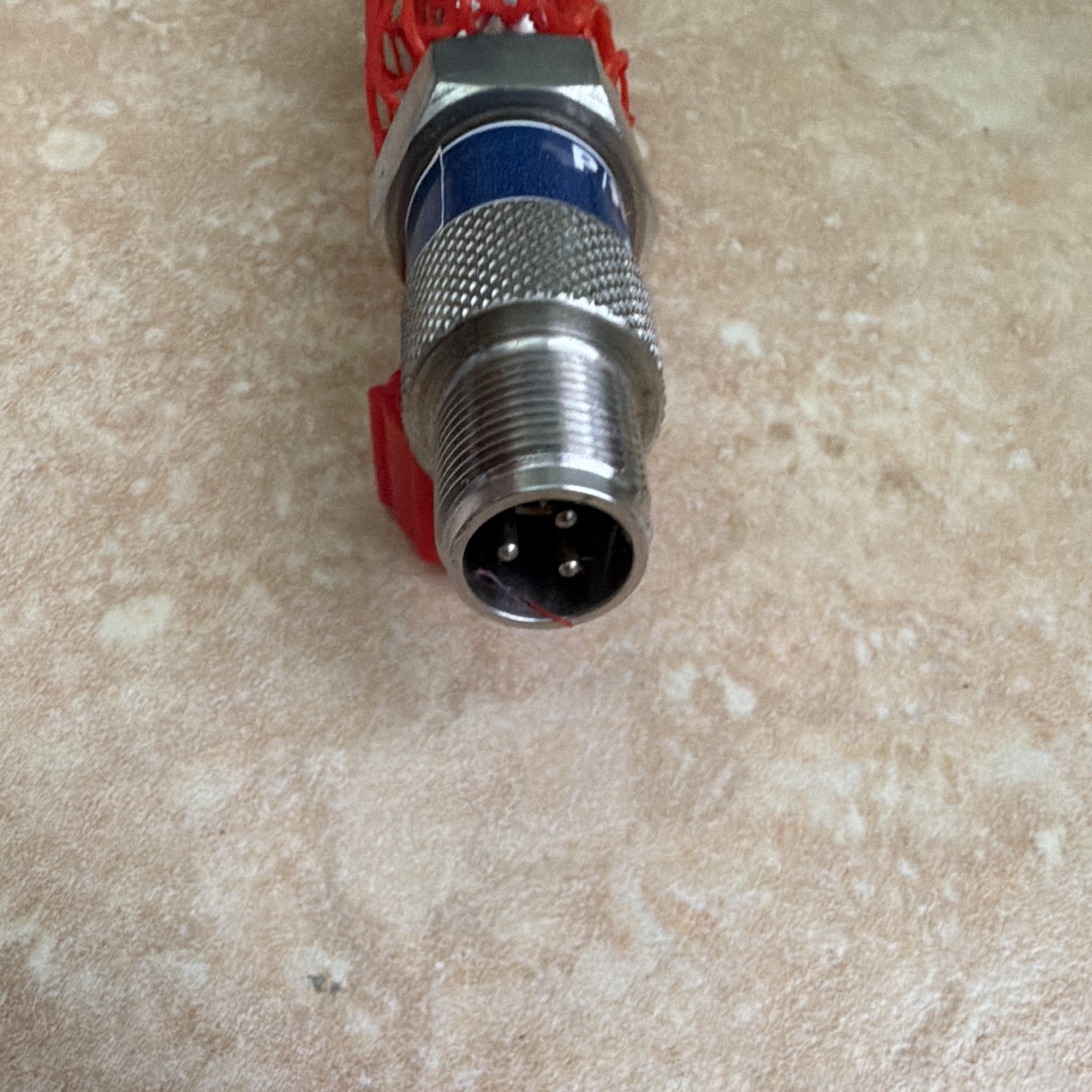 Altronic 591014-4 Circular Connector 4-Pin In-Line Crimp 11-15 AWG Silver/Red