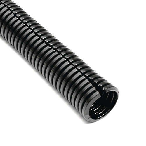 1/4″ Wire Loom, Black 85°C Polyethylene Split Sleeving, 3 ft Length
