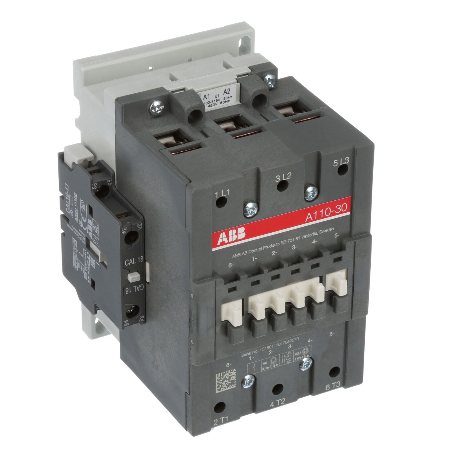 ABB A110-30-11 220-230V 50Hz / 230-240V 60Hz Contactor – A110-30-11-80