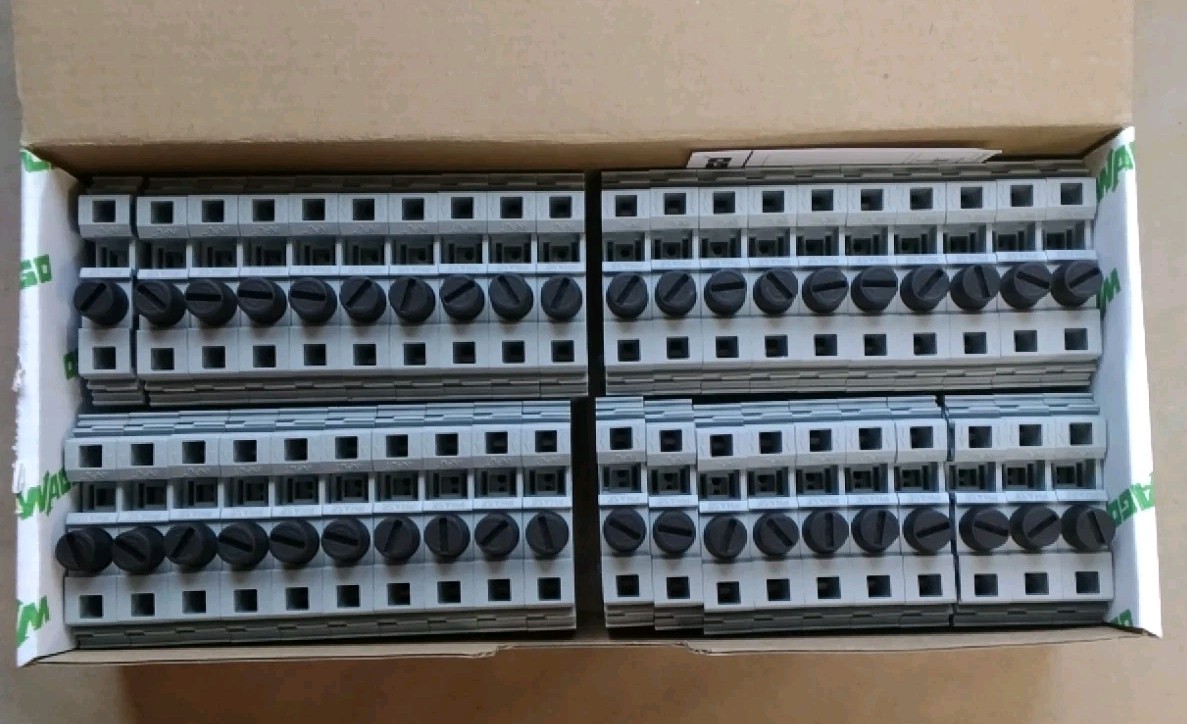WAGO 282-122 2-Conductor Fuse Terminal Block 6,00 mm2 Gray Lot Of 10