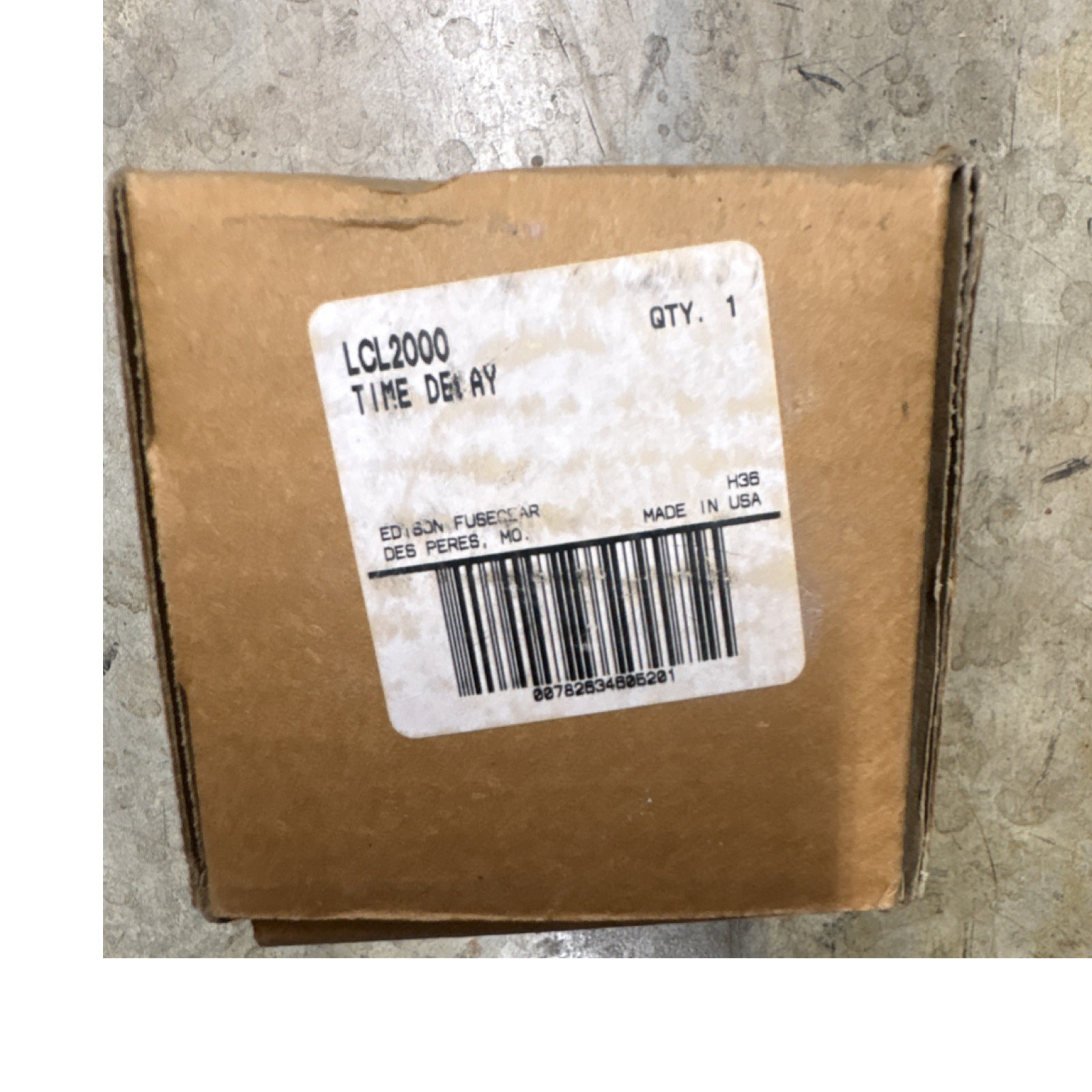 Edison LCL2000 Time-Delay Electrical Fuse Branch Circuit Brown